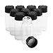 Clear Glass Vials 10ml Empty Vials Bottles Liquid Sampling Sample Glass Bottles Screwcap Capacity 10ml (0.3 Oz) Pack of 10