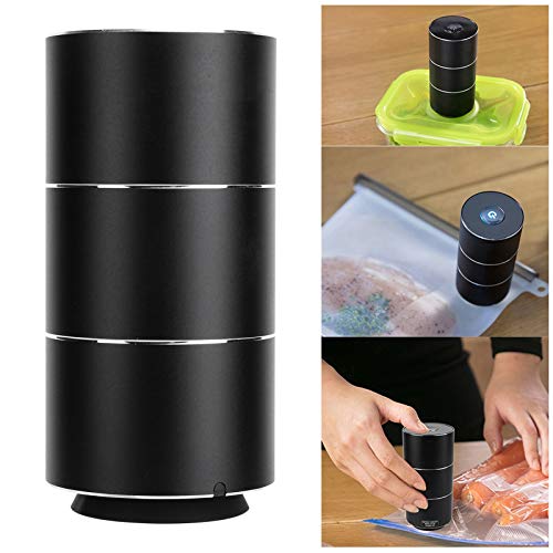 COHU Vakuumierpumpe, Intelligente Stoppfunktion Elektrischer Vakuumierer, Lebensmittelkonservierung Mittelgroße… – Bild 3