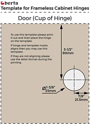 Berta 6-Pack Full Overlay Frameless Soft Closing European Hinges, 110 Degree 3D Adjustable Clip On Concealed Kitchen Cabinet Door Hinges with Dowels
