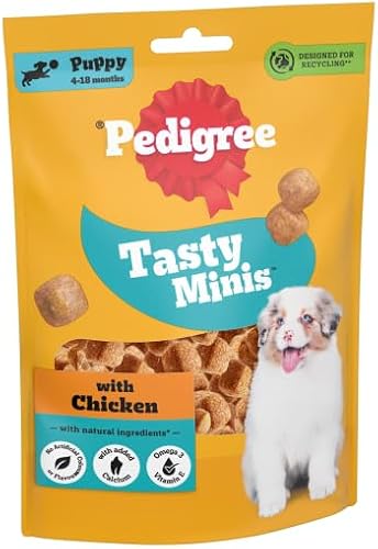 Pedigree Chicken Tasty Minis Puppy Chewy Cubes 125 g