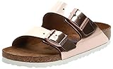 birkenstock arizona weichbettung Type: Sandale BIRKENSTOCK Damen Arizona Leder Softfootbed Pantoletten, Braun (Metallic Copper), 38 EU
