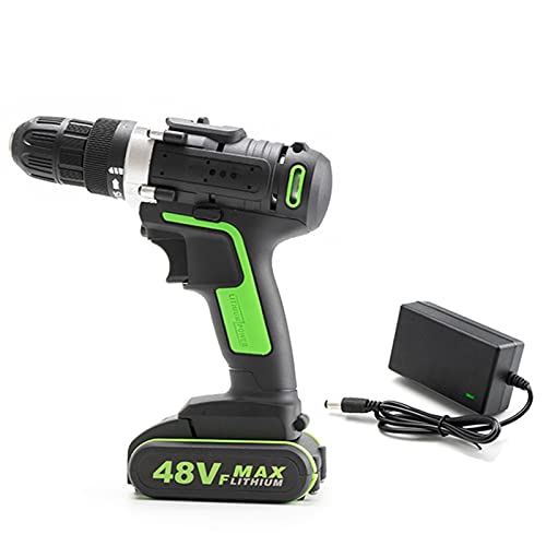 MFJFHK 48-V-Akku-Schlagbohrmaschine, 25-Nm-Drehmoment-Bohrmaschine, wiederaufladbar, mit 1- oder 2-Akku…