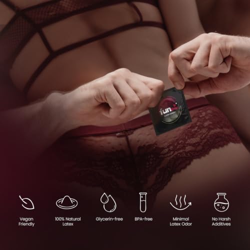 Image of Funtime Vanilla Flavoured comdoms Pack of 2 (10pc each) | Dotted Ribbed & Contoured Condoms for Maximum Pleasure | Made With Natural Rubber Latex | Lubricated Condoms for High Excitement & Satisfaction