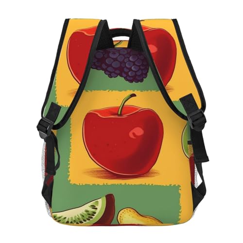 Casual Backpack for Women Men Art Style Fruit Lightweight Daypack Large Capacity Nurse Bag4