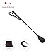SCARLET KITTEN Riding Crop Horse Whip Spanking with Wide Leather Loop Slapper Jump Bat (Black)