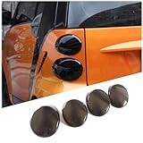 Tumukiw Car Tail Light Smoked Cover Compatible with Mercedes Benz Smart 451 Fortwo 2009 2010-2014 2015 Tail Light Lamp Cover Protection Cover Trim Frame Bezels Decoration Accessories