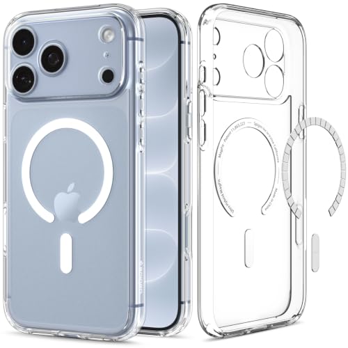 Spigen Ultra Hybrid MagFit for iPhone 17/18 Pro Max Case, Clear White