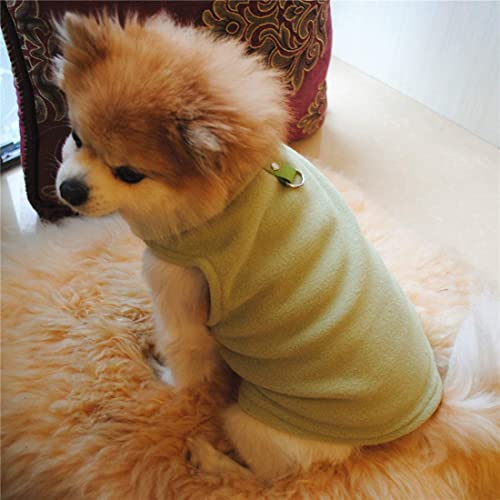 PIXRIY Suéter para cães, colete de lã macia com anel de coleira, pulôver, jaqueta de inverno para cã