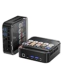 Mini PC with Intel Core 14450HX (10C/16T, up to 4.8GHz), Desktop Computer Barebone Without RAM/SSD/OS, Triple 4K Display, HDMI, DP, USB-C, Ethernet, Mini Gaming Computer for Business Office Home