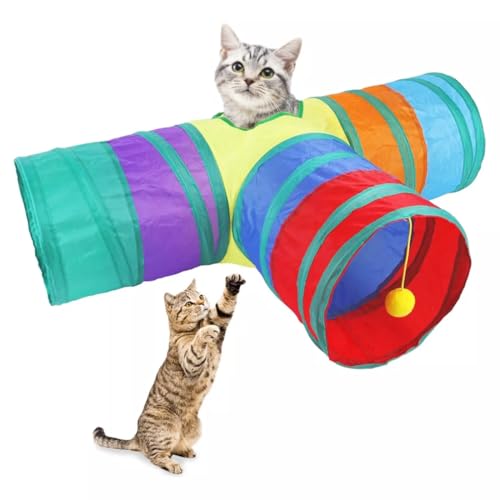 Túnel 3 Saídas Labirinto Para Gatos Cães Interativo Cat