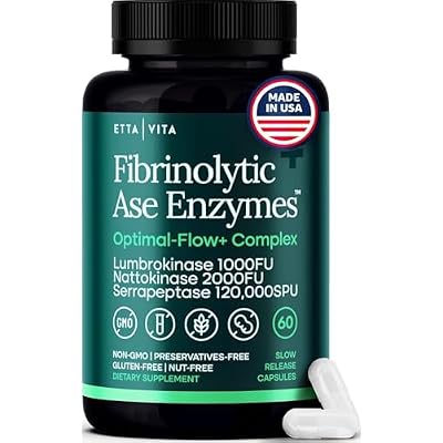 Potent Nattokinase 4000 FU Serrapeptase 240000 SPU Lumbrokinase 2000 FU Supplement - Proteolytic Enzymes Capsules For Energy Support, Digestion, Detox, Cognition & Gut Health For Men & Women