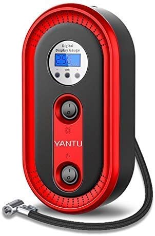 yantuPortable Car Tyre Inflator 12v Electric Air Compressor Pump Digital Display and LED Lighting Compressor Psi for Auto Tire Basketball Bicycle Duty