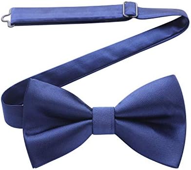HISDERN Mens Paisley Pre-Tied Bow Set Adjustable Formal Neck Bowtie for Wedding Party