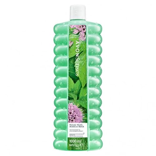 AVON SENSES Espuma de Baño Watermint, Gel de Burbujas Refrescante, 1000 ml