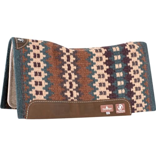 Classic Equine 32x34 Zone Series Blanket Top 3/4in Saddle Pad Tealslate