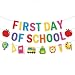 First Day Of School Banner Decor, Back To School Garland Decor, First Day Of School's Decorations For Home Classroom Office Party Supplies (Firsts Day)