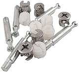 Uxcell Furniture Connecting Fittings inserted Nut, 0.44-Inch, 5-Pack