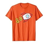 HODL BTC - Bitcoin Art - Bitcoin Rocket - Pixel Bitcoin T-Shirt