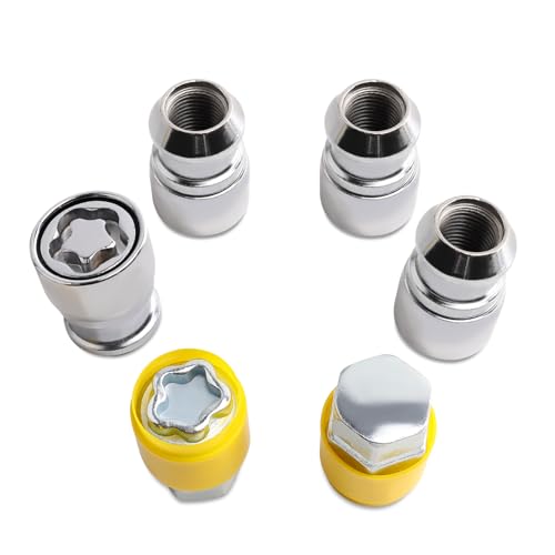 Wheel Lock Lug Nut kit M14 x 1.5 Anti Theft, for F-150 F-250 F-350 Expedition & Land Cruiser LX570 Tundra & Ram 1500 2500 3500 & Avalanche Silverado, Sierra 1500 Yukon Grand Cherokee & More Model