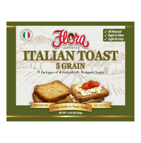 Flora Foods - Italian Hard Toast 5 Grain (36 count)