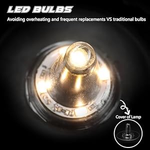 Sunya himalayan salt lamp metal basket with 5 led bulbs pink rock salt lamp night light with usb power cable battery powered support  urban country home decor