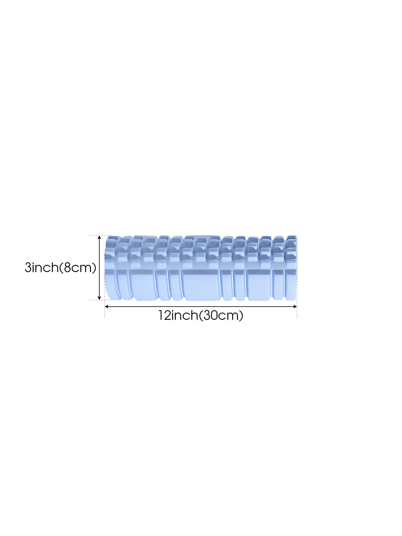 Faszienrolle mit 3D-Texturmassage, Foam Roller zur Muskelverspannungen lindern, mittlere Härte Selbstmassage Fazienrolle für rücken wirbelsäule rücken Beine,30 * 8cm-Blu