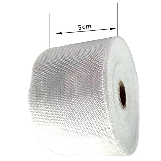 50 mm x 30 Meters E-Glass Heat Insulation Resistant Fiberglass Cloth Tape Glass Fiber Roll, White, 5cm x 30M - Image 4
