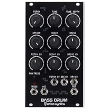 Drive Controls CV-controllable Parameters 14HP Eurack Bass Drum Module with Pitch Tune Depth Attack Decay