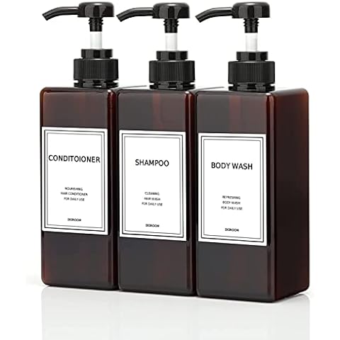 DIDROOM Shampoo and Conditioner Dispenser Set Cover