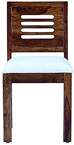 Image of Mamta Decoration Solid Sheesham Wood Dining Chairs for Home and Office | Teak Finish | Set of 2
