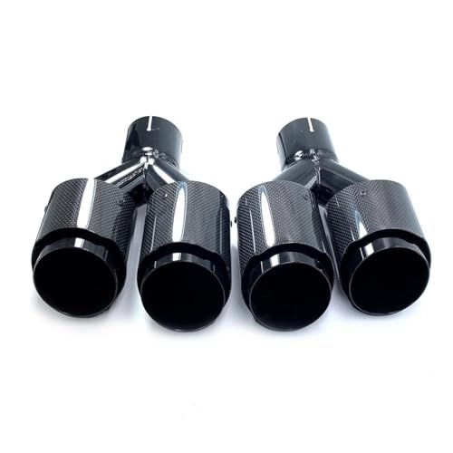 Tubo de escape doble universal para renovar la cola oxidada de tu coche con estilo