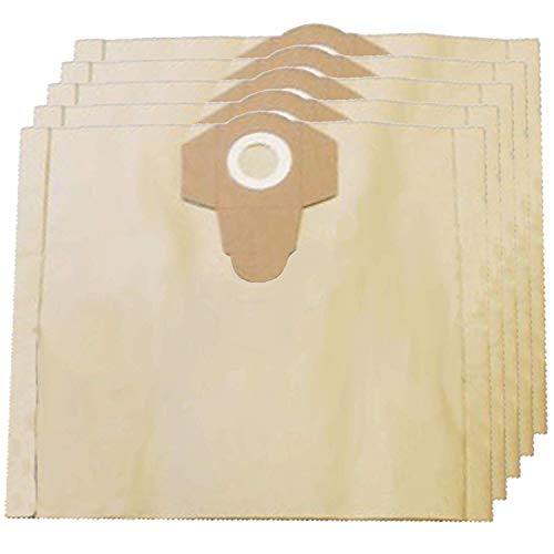 SPARES2GO Strong Dust Bags for Draper DRA19103 WDV30SS WDV50SS 15L 20L 30L Vacuum Cleaner (Pack of 5)