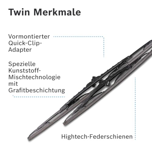 Bosch Scheibenwischer Twin Spoiler 653S, Länge: 650mm/400mm – Set für – Ansicht 5