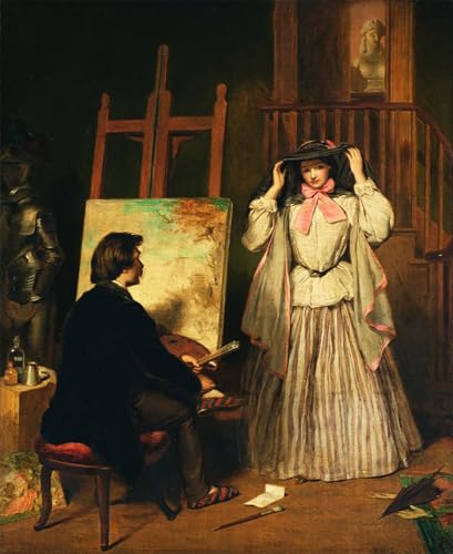 Toile paysage romantique inspiration William Powell Frith 60x90
