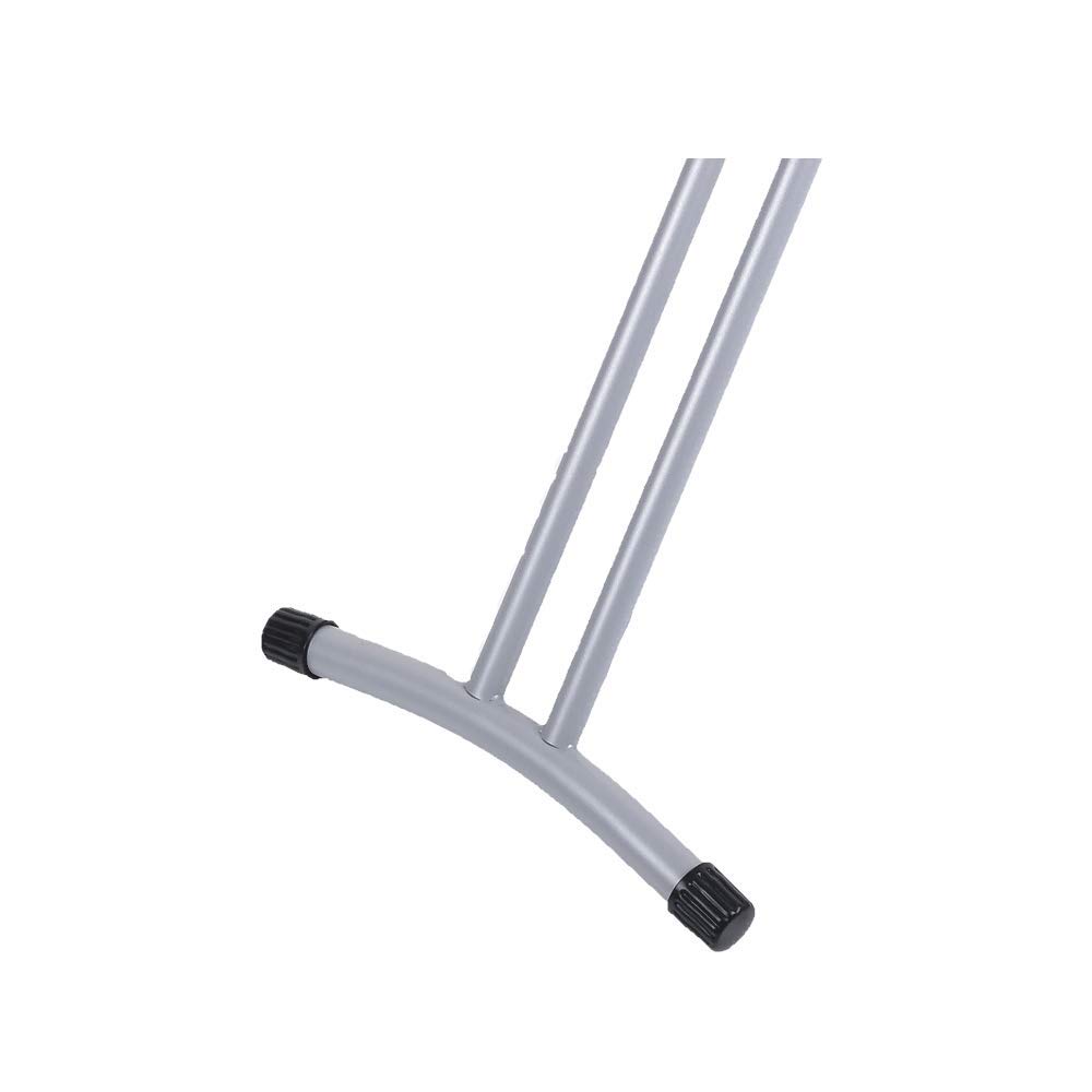 HAEGER HOME - Tabla de Planchar con altura ajustable, descanso de hierro de doble posición, patas metálicas termolacadas con pies antideslizantes de gran apoyo, funda 100% algodón con espuma de 5mm.