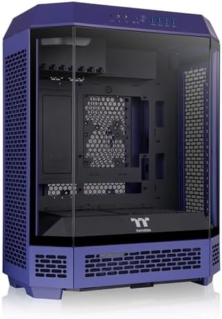 Thermaltake Tower 600 Mid Tower; 2x140mm CT Fans Included; 420mm Radiator Support; 400mm GPU Clearance; Hidden Connector Support; Rotatable PCIe Slots; Future Dusk; CA-1Z1-00MNWN-00