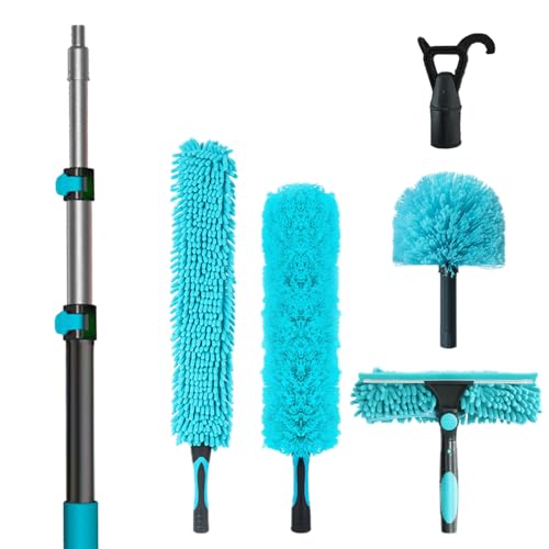 High Reach 3-8FT Extension Pole, Skylight Shades Operating Hook, High