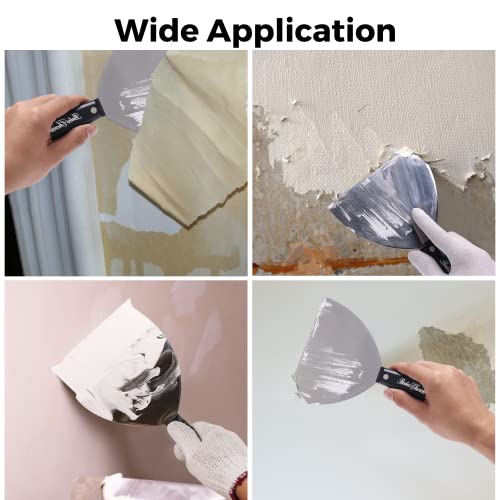 Bates- Putty Knife, 6 Inch, Flexible, Spackle Knife, Scrapper, Metal Scraper, Drywall Spackle, Paint Scraper Tool, Putty Knife Scraper, Metal Paint Scraper, Wall Scraper, Putty Scraper, Spackler #TOP5