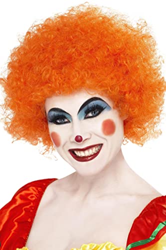 Smiffy's Homme Smiffys fou, orange, 120g D guisement Adulte Perruque de Clown taille unique EU
