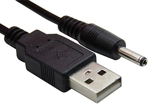 CableDeconn USB A to DC 3.5 mm/1.35 mm 5 Volt DC Barrel Jack Power Cable 