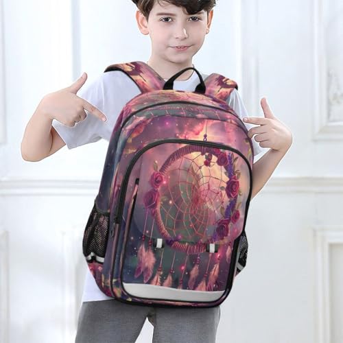 Sac à dos d'école primaire imperméable et léger avec motif attrape-rêves - 6