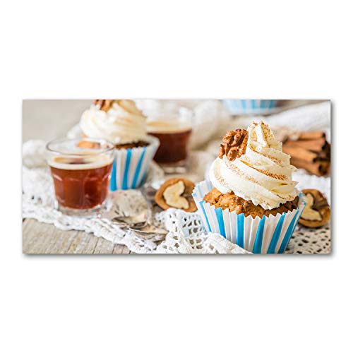 Dosseret en verre Tulup 100x50cm fond de hotte motif muffins multicolore