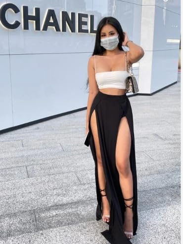 MakeMeChic Short feminino cintura alta franzido assimétrico mini saia saia curta, Branco, M