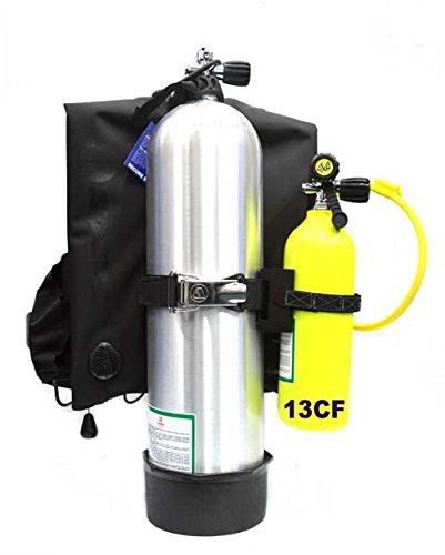 Dxdiver Bailout Pony Bottle Kit With Problue Pony Bracket 13 Cf Tank Gauge Regulator Backup Air Scuba Dive Egressor #TOP1