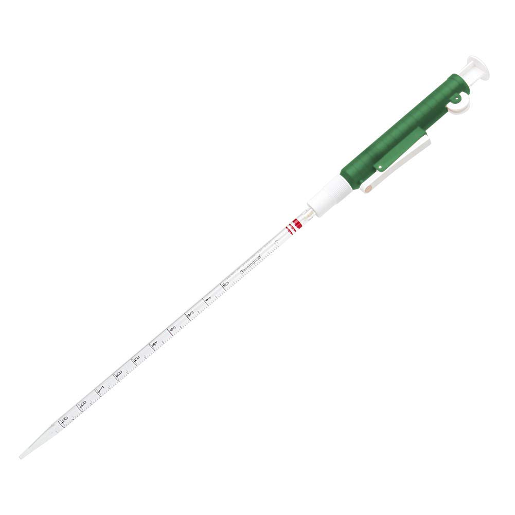 FOUR E’S 10 ml manual pipette pump for laboratory, resistant to