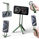ULANZI MA30 Magnetic Phone Tripod Stand for iPhone - Aluminium Maglock Smartphone Mini Tripod Pocket Cell Phone Stand Strong Magnet Quick Mount Compatible with iPhone 17 16 15 14 13 12 Series, Green