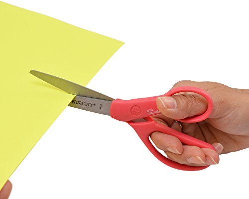 Westcott Student Scissors With Anti-Microbial Protection, 7-Inch, Color Varies (14231) #TOP5
