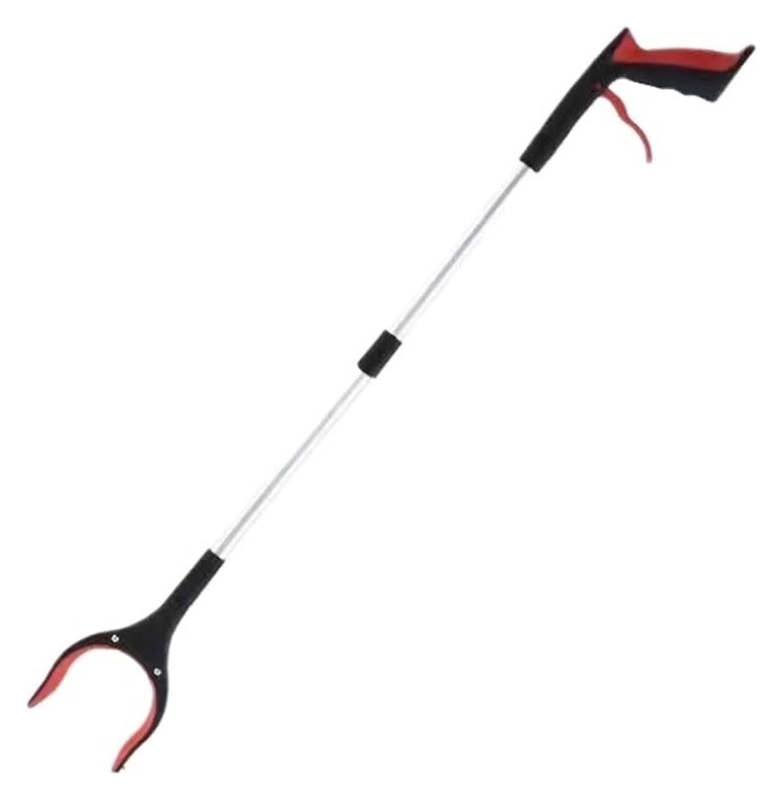 Pinza Recoge Objetos, Pinzas Extensibles, Herramienta de recogida de agarre plegable con mordaza giratoria y agarre magnético.(Red)