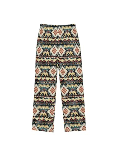 Vintage Aztec Boho Boys Pants for Kids Jogger Pants with Pockets S