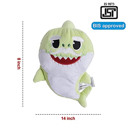 Image of Pinkfong Baby Shark Plush Singing Plush Toy 8 Inch Grandpa Shark for The Kids of 1 Year and Above, White (BS60005)